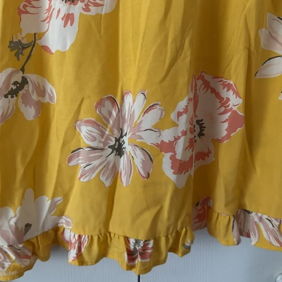 LOFT Sunny Yellow Floral Dress - Picture 4 of 5